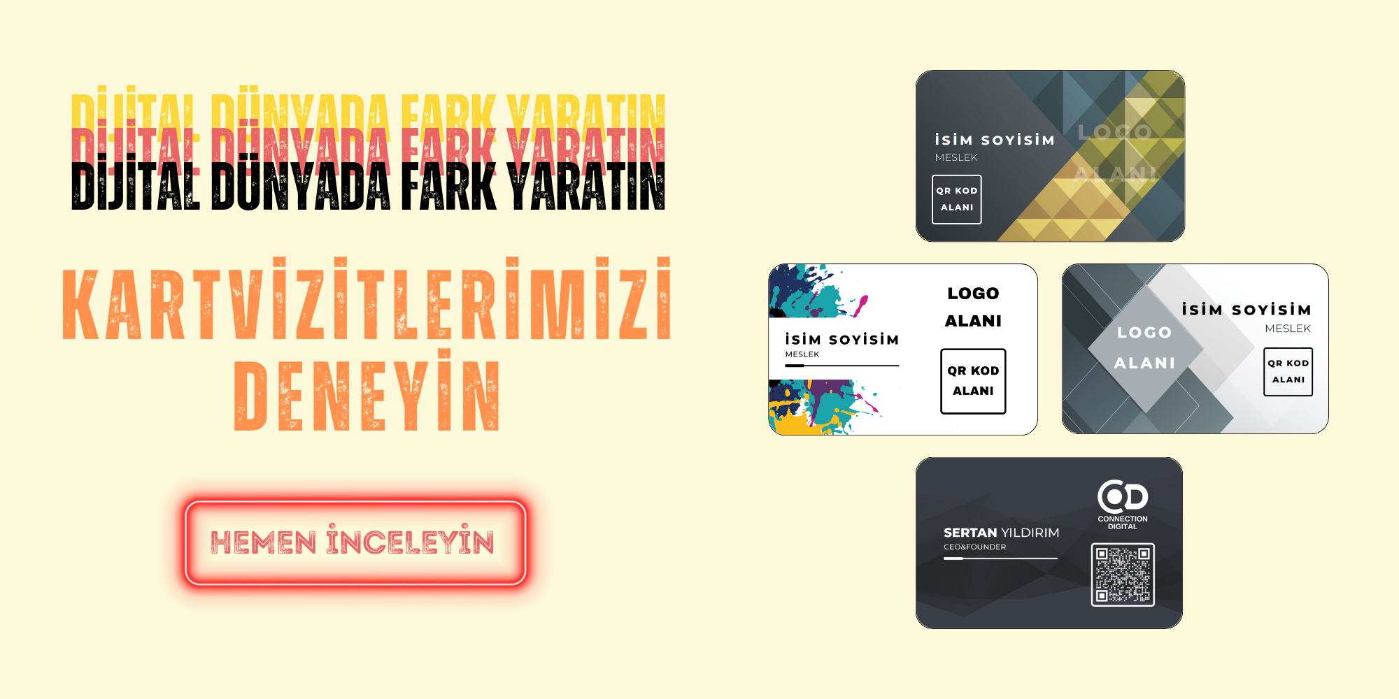 Dijital Kartvizitlerimizle Tanışın